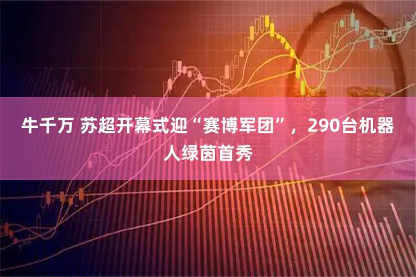 牛千万 苏超开幕式迎“赛博军团”，290台机器人绿茵首秀